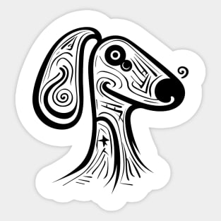 abstract dog Sticker